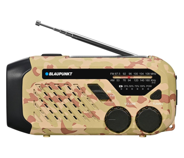 Blaupunkt ER10 Beżowe FM z latarką LED - 1507307 - zdjęcie